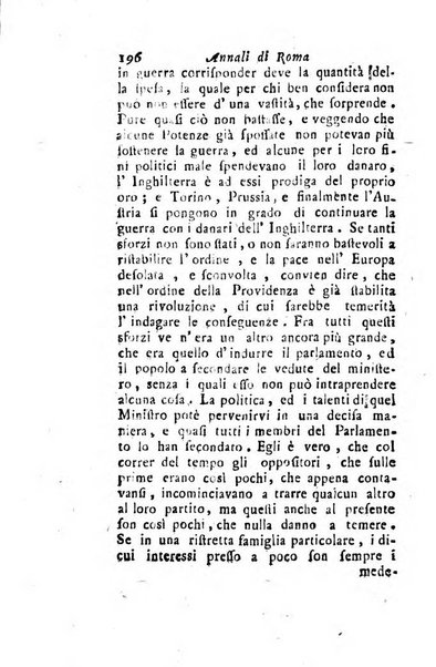 Annali di Roma opera periodica del sig. ab. Michele Mallio