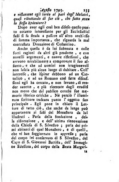 Annali di Roma opera periodica del sig. ab. Michele Mallio