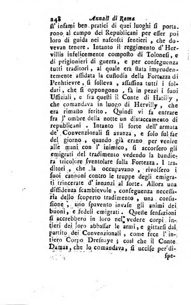 Annali di Roma opera periodica del sig. ab. Michele Mallio