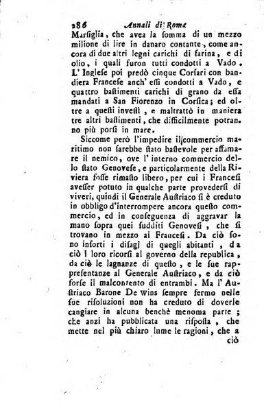 Annali di Roma opera periodica del sig. ab. Michele Mallio