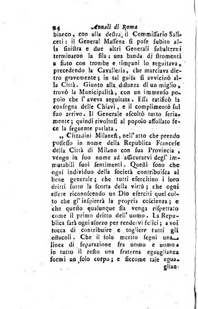 Annali di Roma opera periodica del sig. ab. Michele Mallio