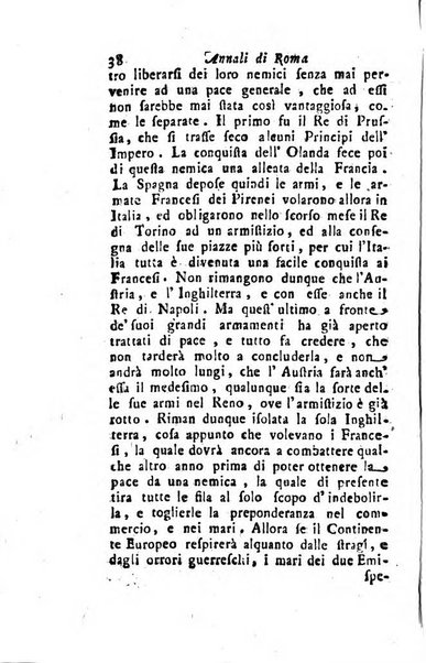 Annali di Roma opera periodica del sig. ab. Michele Mallio