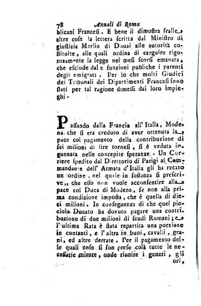 Annali di Roma opera periodica del sig. ab. Michele Mallio