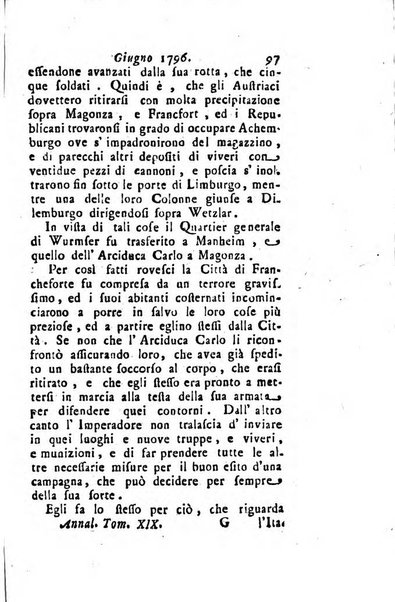 Annali di Roma opera periodica del sig. ab. Michele Mallio