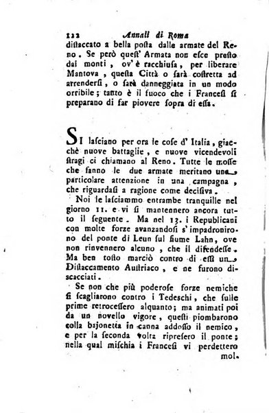 Annali di Roma opera periodica del sig. ab. Michele Mallio