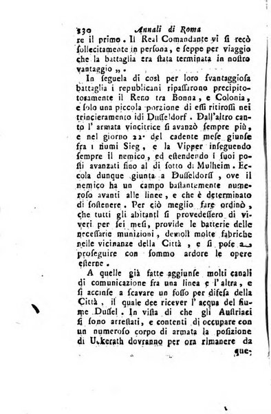 Annali di Roma opera periodica del sig. ab. Michele Mallio