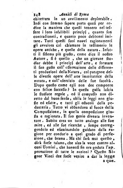 Annali di Roma opera periodica del sig. ab. Michele Mallio