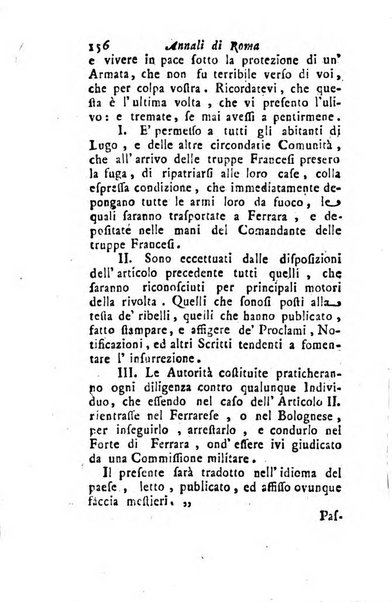 Annali di Roma opera periodica del sig. ab. Michele Mallio