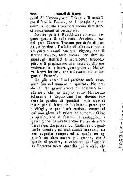 Annali di Roma opera periodica del sig. ab. Michele Mallio