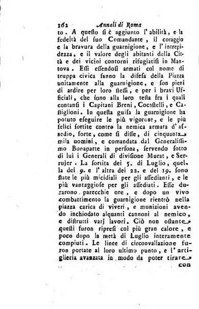 Annali di Roma opera periodica del sig. ab. Michele Mallio