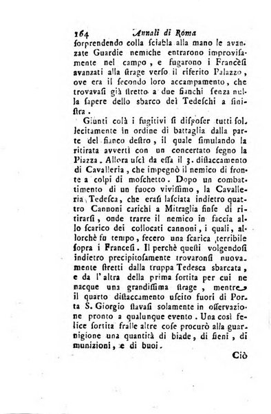 Annali di Roma opera periodica del sig. ab. Michele Mallio