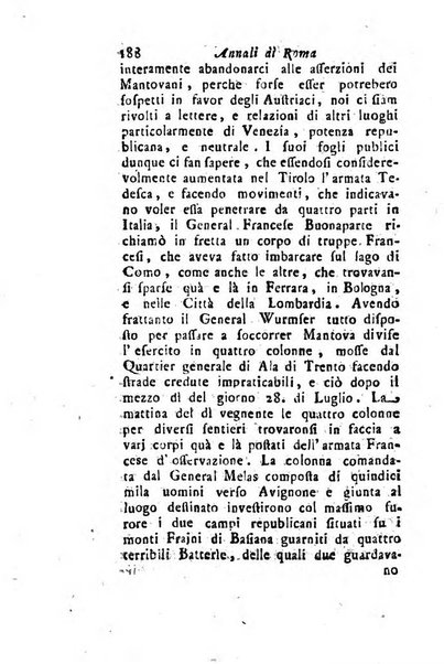 Annali di Roma opera periodica del sig. ab. Michele Mallio