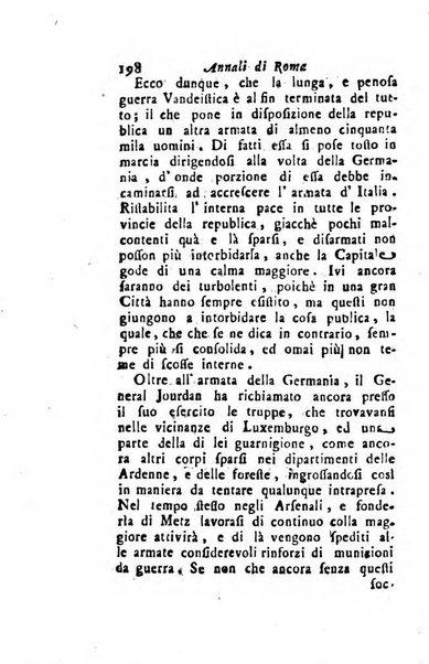 Annali di Roma opera periodica del sig. ab. Michele Mallio