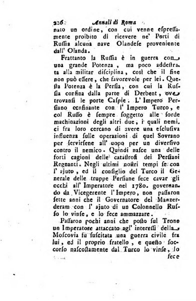 Annali di Roma opera periodica del sig. ab. Michele Mallio