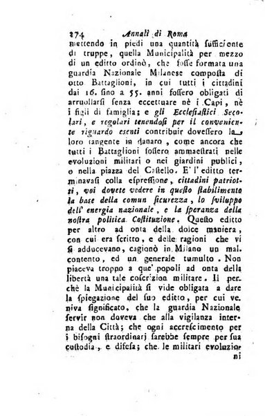 Annali di Roma opera periodica del sig. ab. Michele Mallio