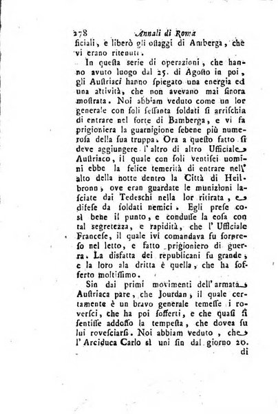 Annali di Roma opera periodica del sig. ab. Michele Mallio