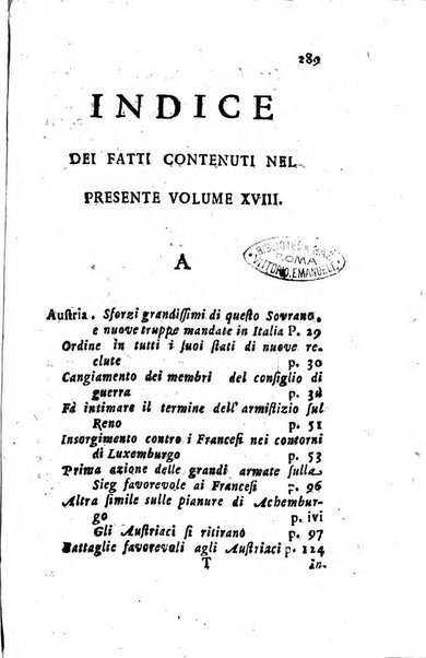 Annali di Roma opera periodica del sig. ab. Michele Mallio