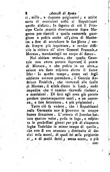 Annali di Roma opera periodica del sig. ab. Michele Mallio