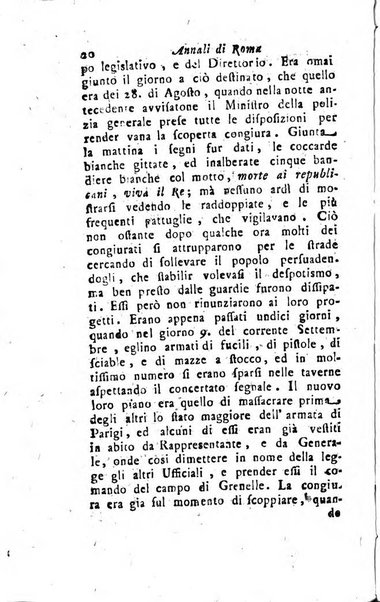 Annali di Roma opera periodica del sig. ab. Michele Mallio