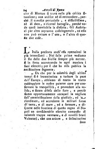 Annali di Roma opera periodica del sig. ab. Michele Mallio