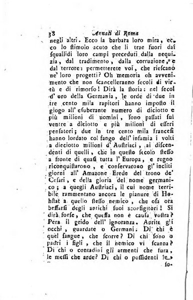 Annali di Roma opera periodica del sig. ab. Michele Mallio