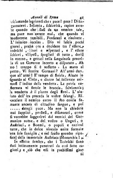 Annali di Roma opera periodica del sig. ab. Michele Mallio