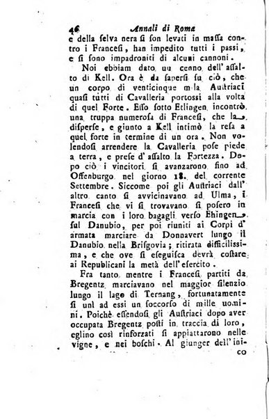 Annali di Roma opera periodica del sig. ab. Michele Mallio