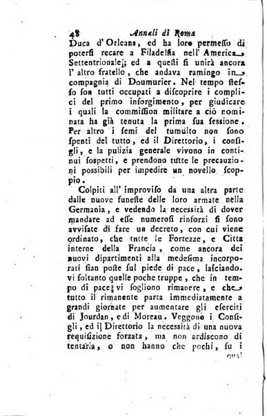 Annali di Roma opera periodica del sig. ab. Michele Mallio