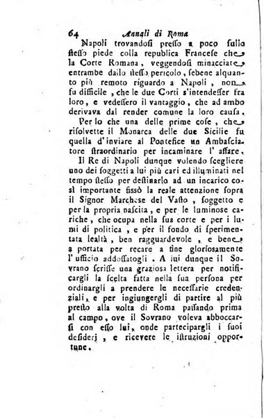 Annali di Roma opera periodica del sig. ab. Michele Mallio