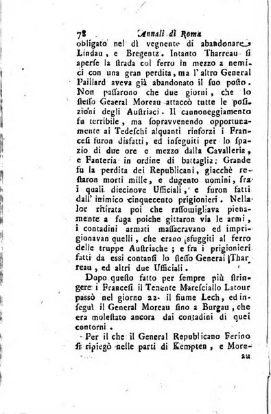 Annali di Roma opera periodica del sig. ab. Michele Mallio