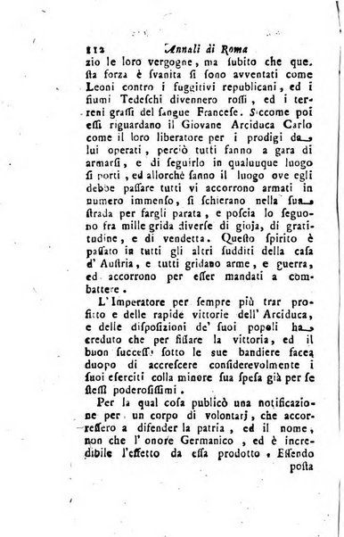 Annali di Roma opera periodica del sig. ab. Michele Mallio