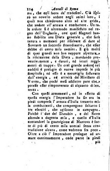 Annali di Roma opera periodica del sig. ab. Michele Mallio