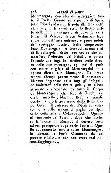 Annali di Roma opera periodica del sig. ab. Michele Mallio