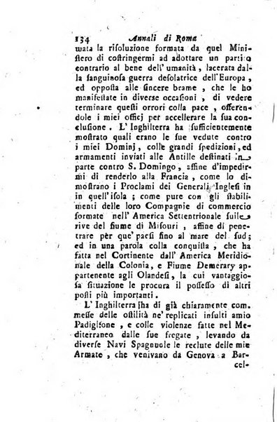 Annali di Roma opera periodica del sig. ab. Michele Mallio