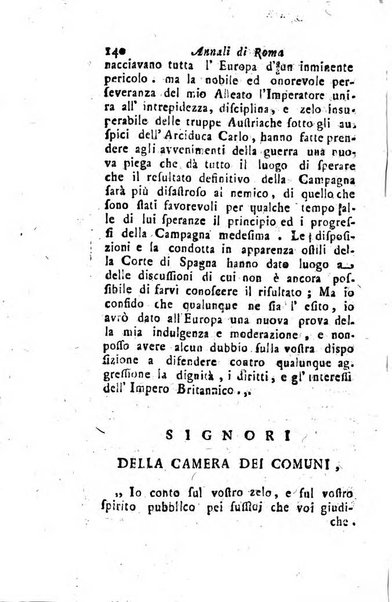 Annali di Roma opera periodica del sig. ab. Michele Mallio