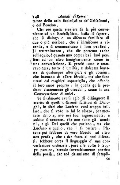 Annali di Roma opera periodica del sig. ab. Michele Mallio