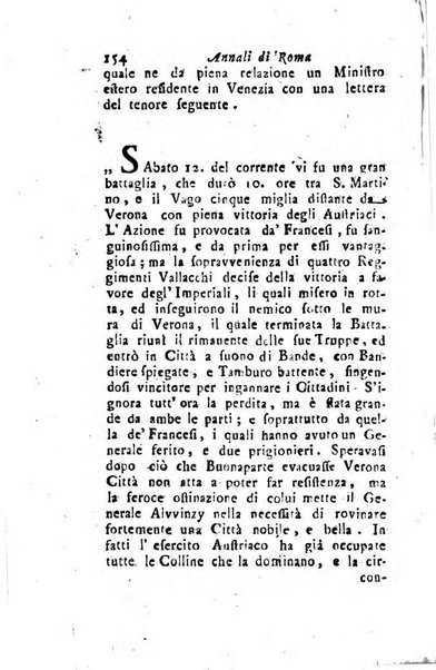 Annali di Roma opera periodica del sig. ab. Michele Mallio