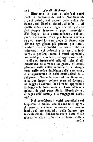 Annali di Roma opera periodica del sig. ab. Michele Mallio