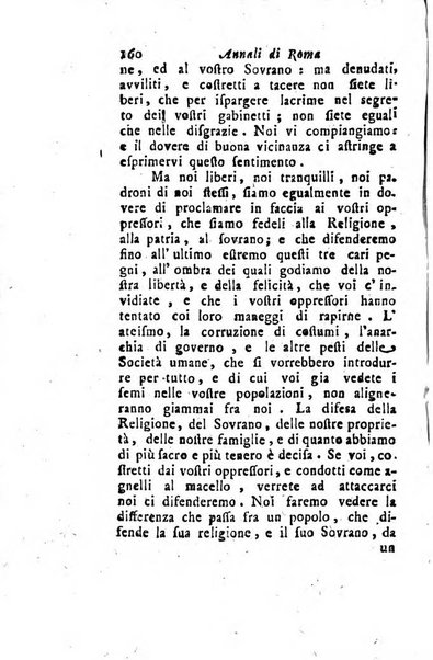 Annali di Roma opera periodica del sig. ab. Michele Mallio