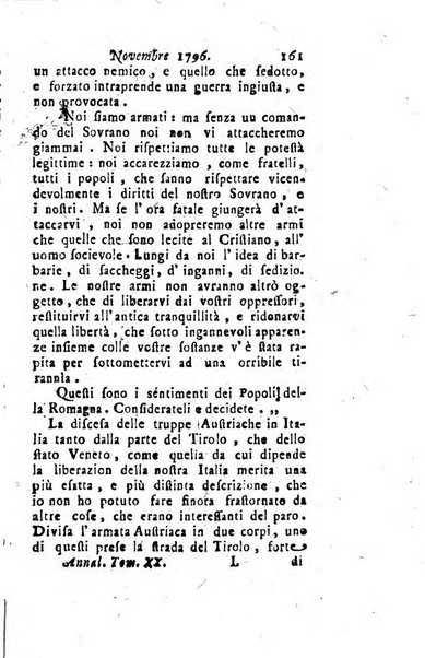 Annali di Roma opera periodica del sig. ab. Michele Mallio