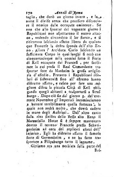 Annali di Roma opera periodica del sig. ab. Michele Mallio