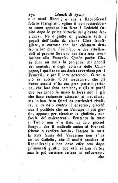 Annali di Roma opera periodica del sig. ab. Michele Mallio