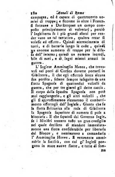 Annali di Roma opera periodica del sig. ab. Michele Mallio