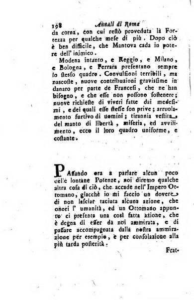 Annali di Roma opera periodica del sig. ab. Michele Mallio