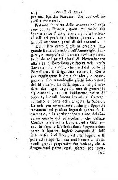 Annali di Roma opera periodica del sig. ab. Michele Mallio