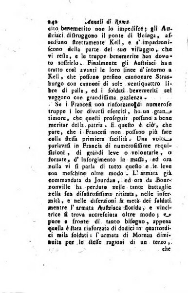 Annali di Roma opera periodica del sig. ab. Michele Mallio