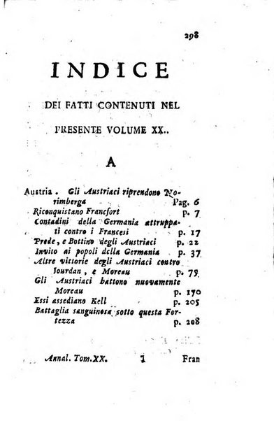 Annali di Roma opera periodica del sig. ab. Michele Mallio