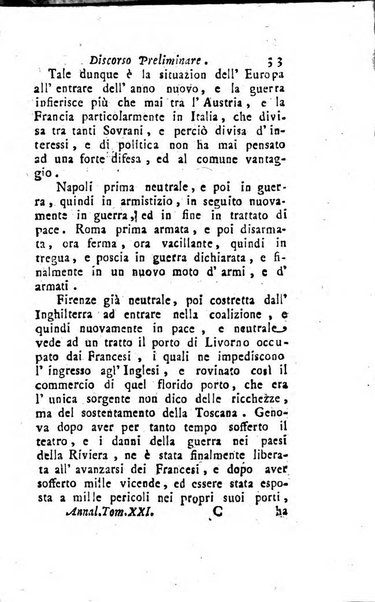 Annali di Roma opera periodica del sig. ab. Michele Mallio