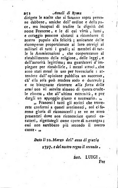 Annali di Roma opera periodica del sig. ab. Michele Mallio