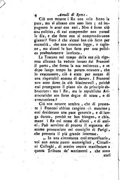 Annali di Roma opera periodica del sig. ab. Michele Mallio